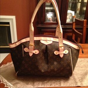Brown monogram purse