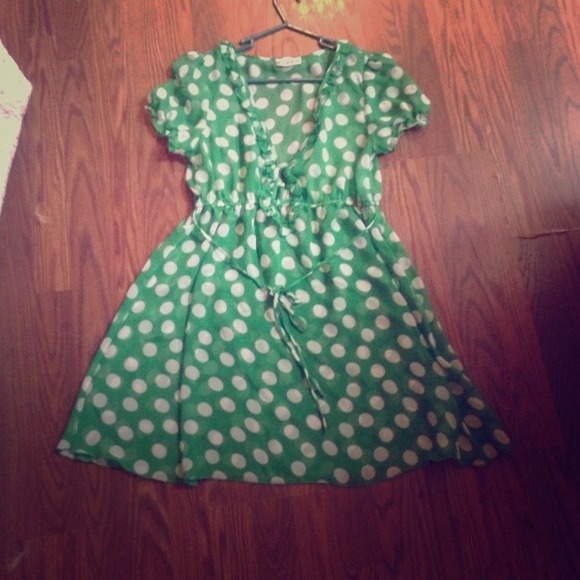 Sheer polka dot top or dress