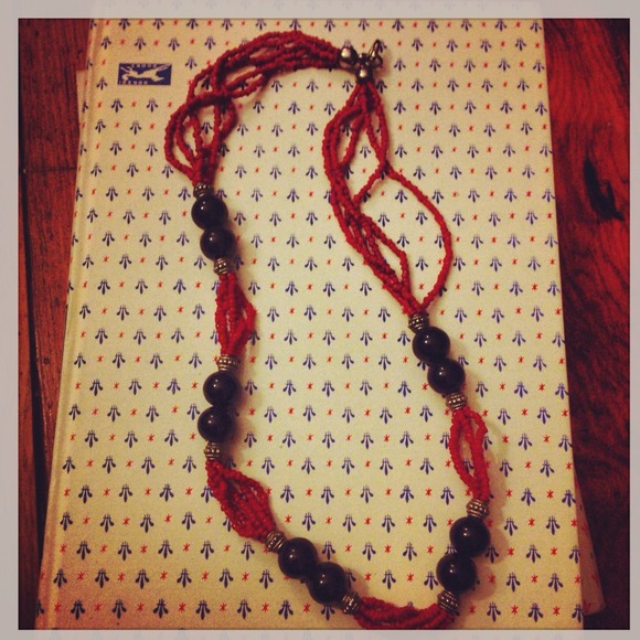Coral tribal necklace