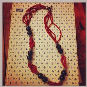 Coral tribal necklace