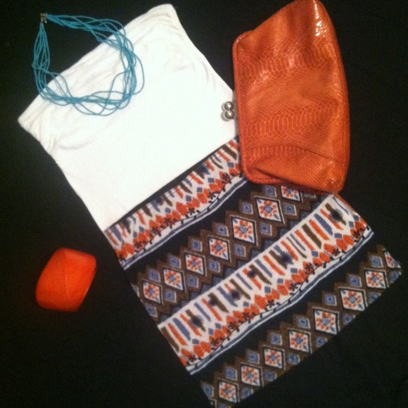 Tribal print skirt