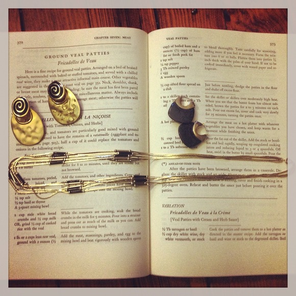 Gold and black tribal jewelry bundle