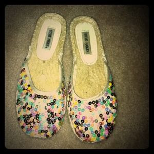 Steve Madden Sequin Flats (Tequilla Bright Multi)