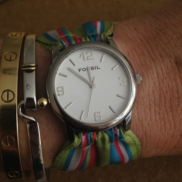 Fossil ribbon watch. Lovely and Fun!