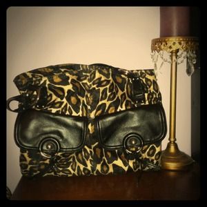 Leopard print purse