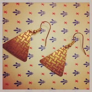 Triangle tribal earrings
