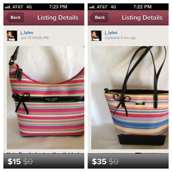 Two kate spade ( not authentic) purses in pic