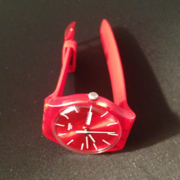 🚫SOLD🚫 Rebel Red Swatch Watch - Picture 2 of 4