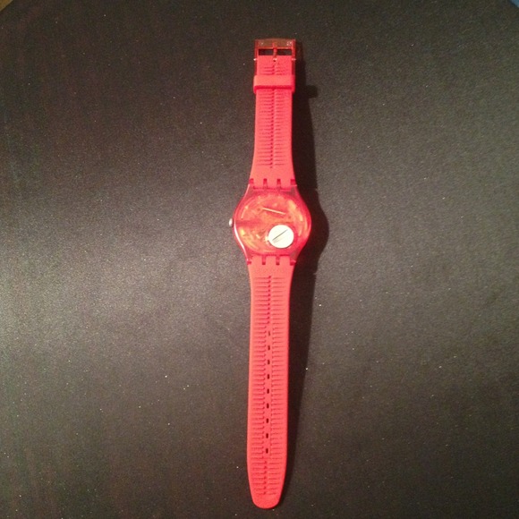 🚫SOLD🚫 Rebel Red Swatch Watch - Picture 3 of 4