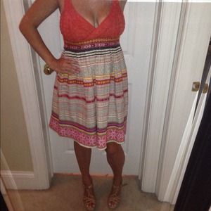 Free people knit and cotton dress size 10