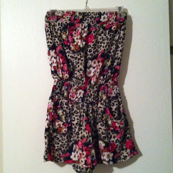 Leopard print romper