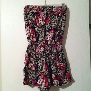 Leopard print romper