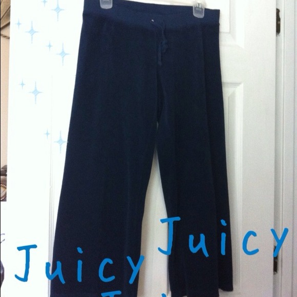 Authentic Juicy Couture terry track CAPRI pants