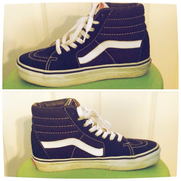 Black High Top Vans Shoes