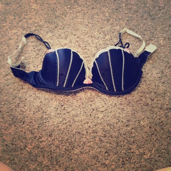 Victoria secret  blue and pink bra.