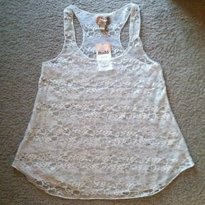 Lace tank top