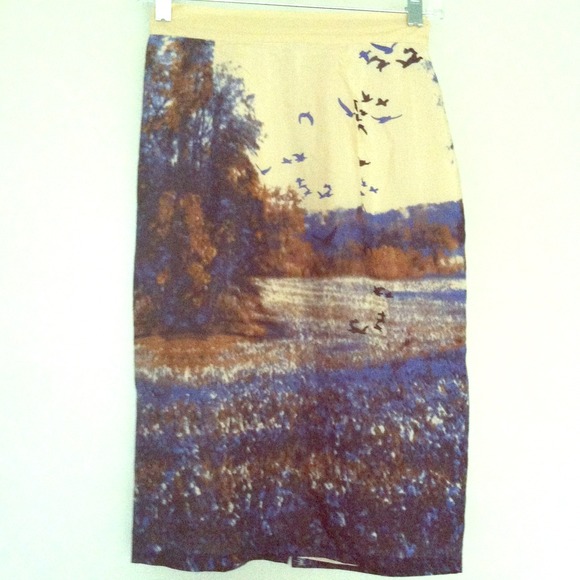 Beautiful graphic high waisted skirt
