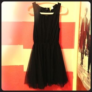 H&M black tulle party dress, size 6
