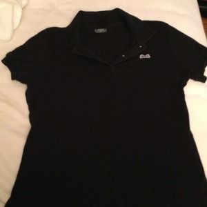 Le TIGRE medium collared polo shirt black