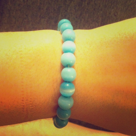 Blue beaded bracelet - Picture 1 of 2