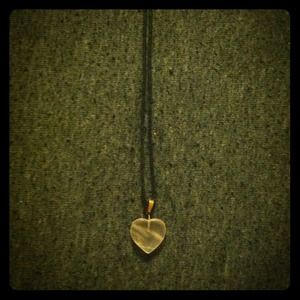 Stone heart necklace