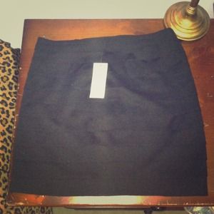 black high waisted skirt