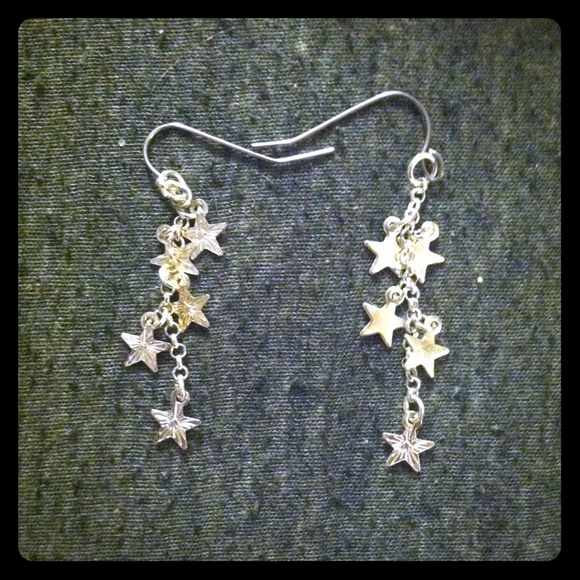 Dangly star earrings - Picture 1 of 1