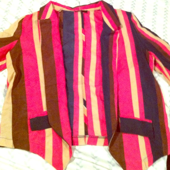 Striped fun blazer