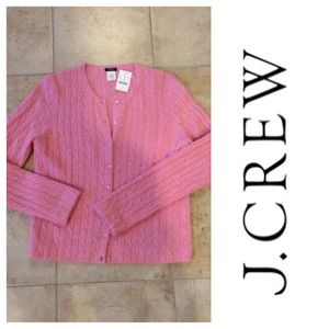 🎉Host Pick🎉Pink J.Crew cable sweater