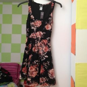 Wet seal floral lace skater dress