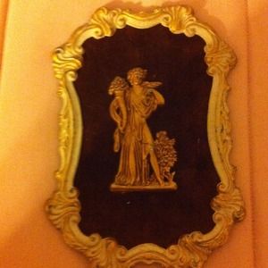 Antique cameo on velvet