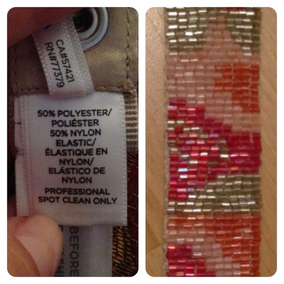 🚫Sold🚫LOFT belt sz XS/S NWT!! Beaded belt! Cute! - Picture 3 of 4