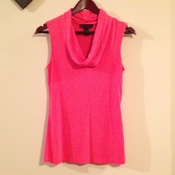 Coral cowl neck top. INC
