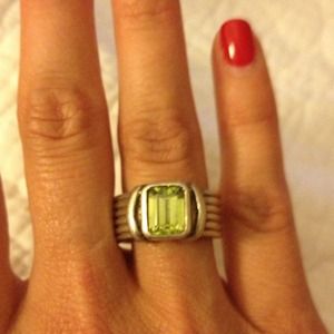 Sterling Silver and Citrine ring. Sz 5