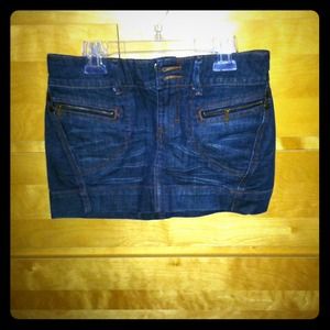 Denim mini skirt