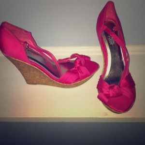 Pink Charlotte Russe Wedges! Great for the summer!