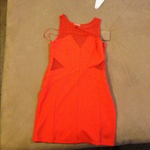 Top Shop Orange Dress 6