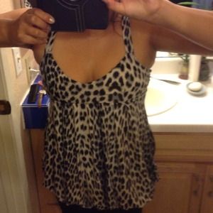 Cute leopard print tank