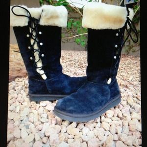 Authentic Black suede ugg boots