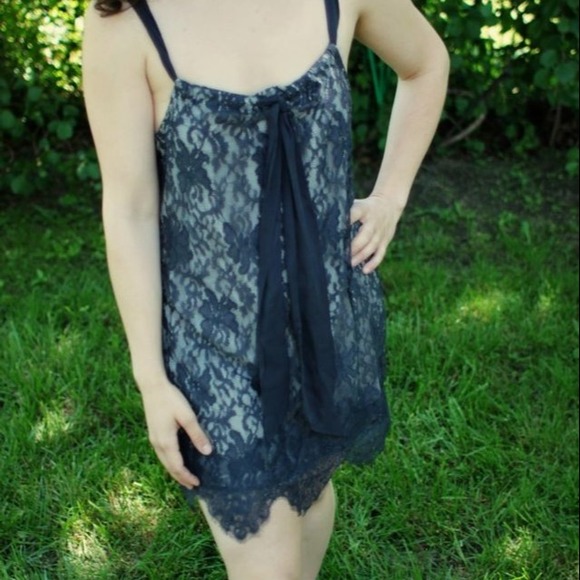 Gray Lace Dress