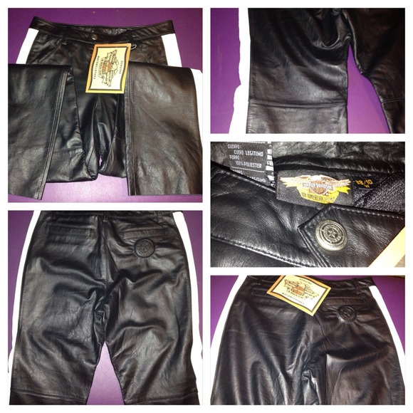 Harley Davidson leather pants NWT size 10. - Picture 1 of 1