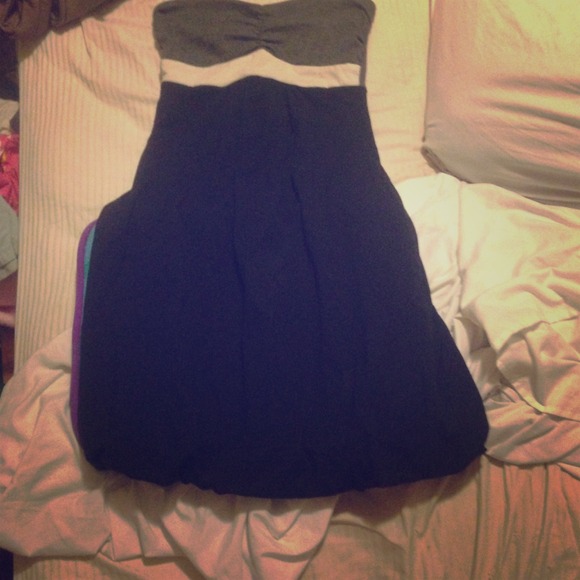 Black cream and grey minidress - Picture 1 of 4