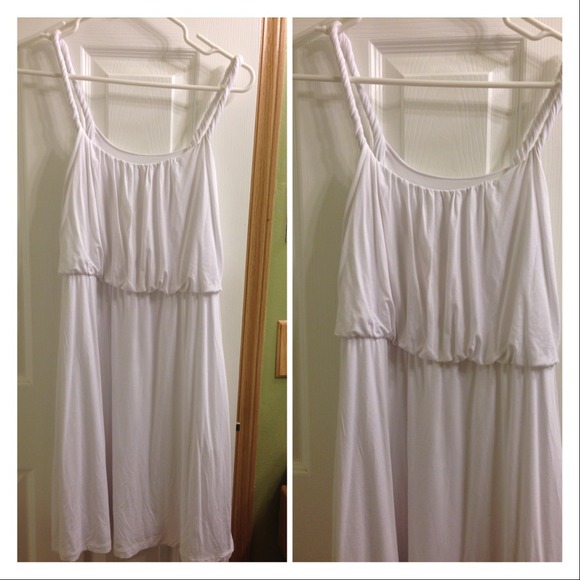 Brand new white strapless dress!