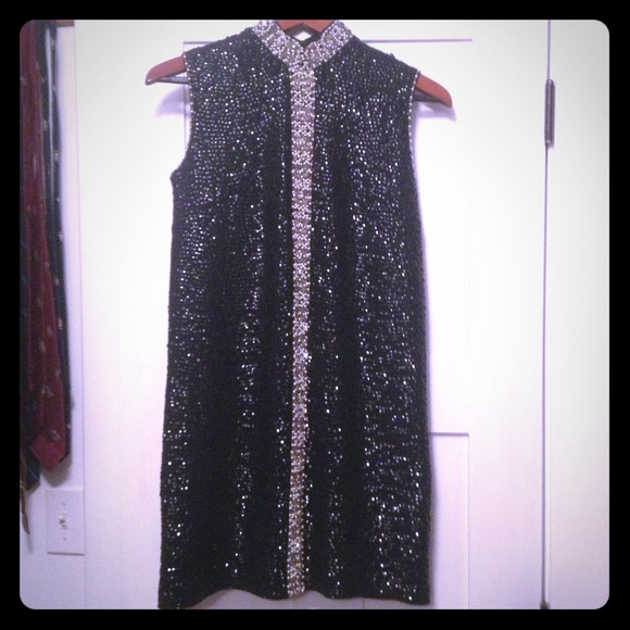 Vintage sequin sheath dress