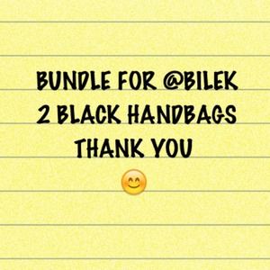 Bundle 2 Black Handbags