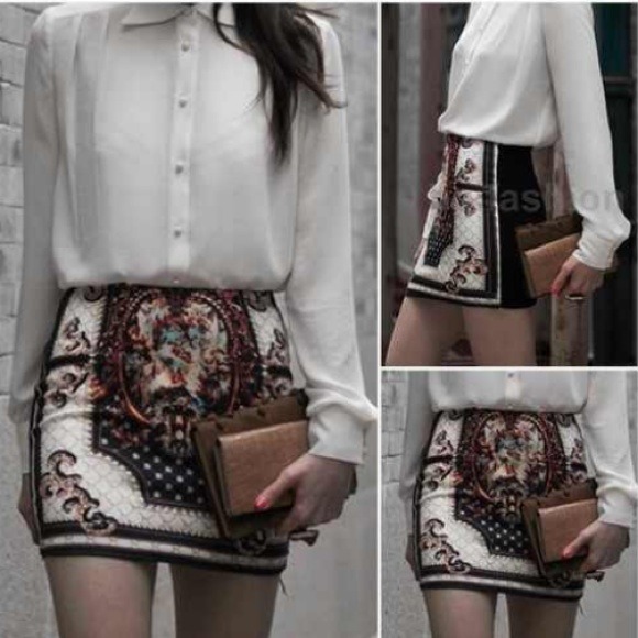 (SOLD) European vintage high waste skirt