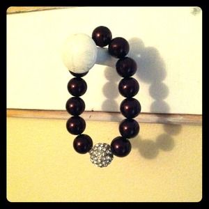 Ball & CZ bracelet.