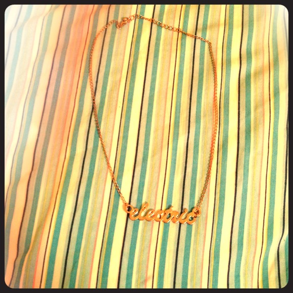 Electric necklace.