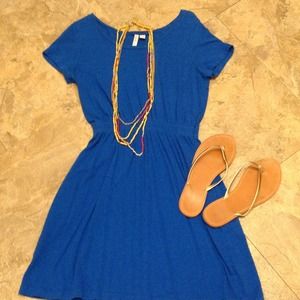 ⭐⭐RESERVED⭐⭐Royal blue cotton dress