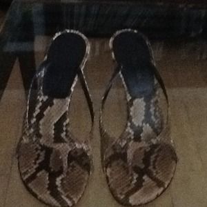 Stilettos Snake Skin sandals made in Italy
